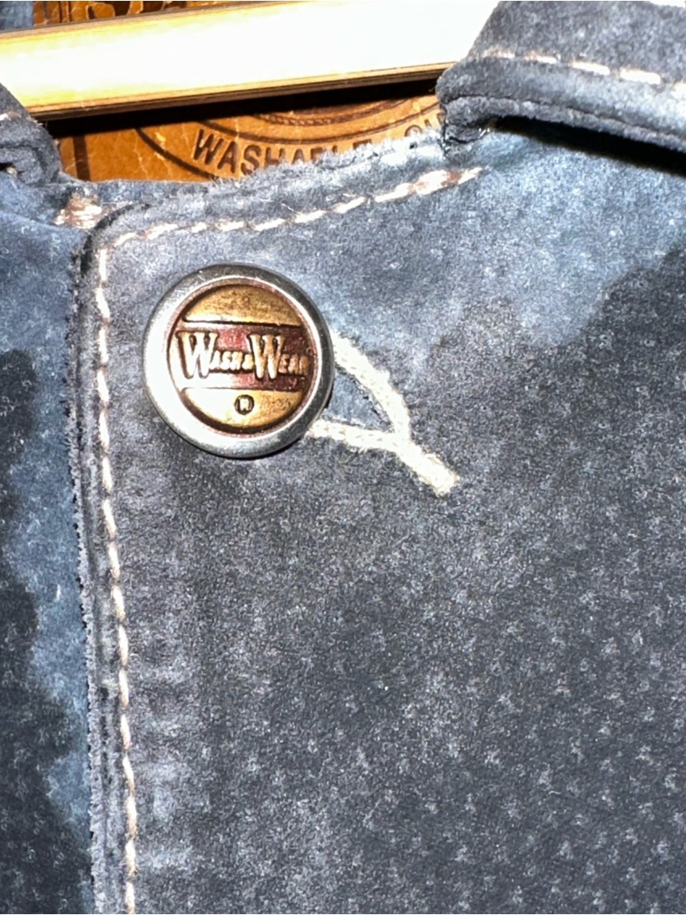 Vintage Washable Pig Suede Chore Coat - Picture 3 of 10